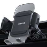 Lamicall Car Vent Phone Holder - [2024 Spring Clip] Quick Release Car Phone Mount with Metal Hook, Universal Air Vent Cradle for iPhone16 15 14 13 12 11 Pro Max Plus Mini, S23, 4-7” Phone - Dark Black