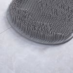 Salle de bain et wc Robinetterie de salle de bain (33),Tapis de massage des pieds tpr, crochet pliable, brosse de nettoyage avec ventouse, gris foncé