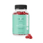 Multivitamines Gummies Gommes aux Fruits pour Cheveux Peau Ongles | Complément Alimentaire Naturel Vegan - Oursons Gommeux Sans Sucre à base d'Extraits de Plantes | Vitamine A C D E B2 Biotine Zinc