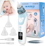 Mouche Bébé Electrique, Aspirateur Nasal Pour Bébé, Rechargeable Usb Écran Lcd, Avec 5 Forces D'Aspiration Et 3 Embouts Silicone, Nettoyeur Nasal Pour Nouveaux-Nés, Enfants Bas Âge[DET11753]