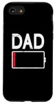 iPhone SE (2020) / 7 / 8 Tired Dad Weak Phone Battery Empty Daddy Papa Father's Day Case