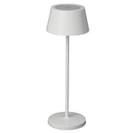 MAUL lampe de table MAULnina | Avec batterie longue durée rechargeable jusqu'à 10 h d'éclairage | Lampe à intensité variable pour bureau, table de chevet et extérieur | Blanc