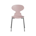 Fritz Hansen Myran 3101 stol pale rose, silvergrått stativ