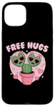 Coque pour iPhone 15 Plus Free Hugs Cute Cactus Valentine Femmes Adolescentes Dessin animé drôle