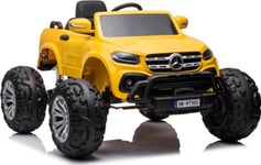 Lean Sport Batteri Bil Mercedes Dk-Mt950 4X4 Gull-Gul Lakkert