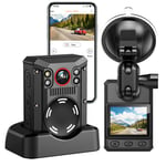 WiFi Body Camera Camcorders Built-in 128G 11Hours Recording Security Camera GPS