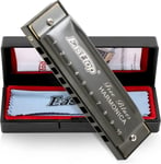 East top Harmonica Diatonic Blues Harmonica Key of C 10Holes Harp Mouth Organ UK