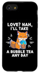 Coque pour iPhone SE (2020) / 7 / 8 Kawaii Fox Love ? Nah, I'll Take A Bubble Tea Any Day