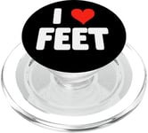 J'adore la podologie - Heart - Feet Foot Doctor PopSockets PopGrip pour MagSafe