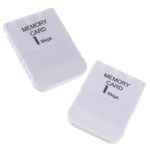 Creative-Idea 2pcs Carte Mémoire 1mb 15 Blocs Pour Sony Ps1 Playstation 1 Psx Game System