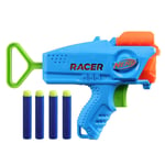 NERF Elite Junior Racer Easy Play Dart Blaster, 4 Nerf Elite Darts,  (US IMPORT)