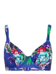 Halkidiki Uw Gathered Full Cup Bikini Top 32 Ff Blue Fantasie