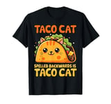 Funny Tacocat Spelled Backward Is Tacocat Mexican Taco cat T-Shirt