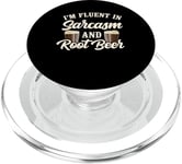 I'm Fluent In Sarcasm And Root Beer Summer Drink Soft Drink PopSockets PopGrip for MagSafe