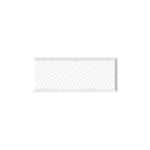 Eiffel Art Construction - gran mugat kettner blanco - Faïence 20x50 cm Métro grand format à motifs gris perle - Blanc, Gris Perle