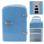 (Blue UK Plug)Mini Fridge 4L Portable Cooler Warmer Personal Refrigerator Inc