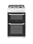 Hotpoint Hd5G00Kcw 50Cm Wide Gas Cooker With Grill - White