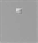Receveur de douche 80 x 100 cm en acrylique, gris texturé, Villeroy & Boch Exklusive