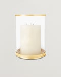 Ralph Lauren Home Modern Medium Hurricane Lamp Brass