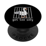 Got Too Silly Funny Goose Meme for Family Holidays Funny PopSockets PopGrip Adhésif