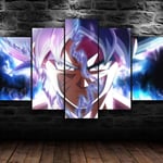 yuanjun 5 Piece Canvas Painting Modern Wall Sticker Removable Paintings For Living Room Print Abstract Poster 3D Wall Art Pictures Super Anime 5-Piece Canvas