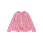 Konges Sløjd Cabby Frill Cardigan - Powder Pink | Rosa | 9 months