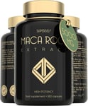 Maca Root 5000mg - 180 Capsules - High Strength Black & Yellow Extract Tablets