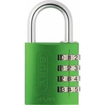 Cadenas à code - en aluminium - 4 molettes - 40 mm - vert - 145 ABUS