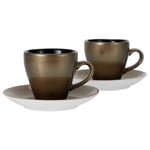 SET MED KOPPAR Golden Days black 4 delar 