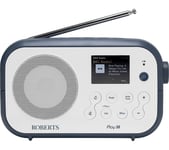 ROBERTS Play 30 Portable DABﱓ Bluetooth Radio - Blue & White, White,Blue