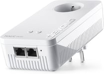 Magic 1 WiFi 5 (ac) Adaptateur d'extension : 1x Adaptateur CPL WiFi, Prise Gigogne (1 200 Mbits, 2x Ports Fast Ethernet, Mesh), idéal télétravail, gaming, streaming, prise française.[V630]