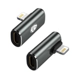 Adaptateur Usb Type-C Vers Lightning 20w Otg,Convertisseur De Charge Rapide Pour Iphone 14 13 12 Pro Ipad - Type Elbow 1pcs