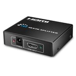 Lux-Case Universaali 4K x 2K HDMI jakaja 3D Full HD 1080 päätöslauselmat EU Plug Musta