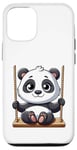 Coque pour iPhone 12/12 Pro Aire de jeux Panda Swinging Playground Fun