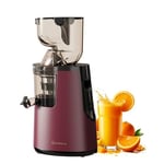 Nebula Grande 45RPM Cold Press Slow Juicer - Whole Fruits & Vegetables, Fresh Healthy Juice, Sorbet, Ice Cream, BPA Free, Commercial Motor (Deep Red)