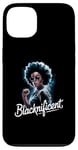 Coque pour iPhone 13 Blacknificent Black Pride African Roots Hommage Art