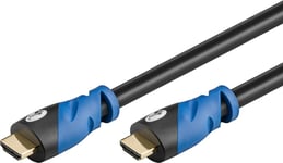 Goobay Premium Ethernet HDMI-kabel 1m - Sort