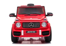 Mercedes G63 -sähkömaasturi lapsille, 105 x 55 x 33 cm, punainen