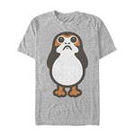 Star Wars Big PORG Organic Short Sleeve T-Shirt, Grey (Grey Blend), M