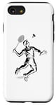 Coque pour iPhone SE (2020) / 7 / 8 Je joue au badminton ou j'y pense