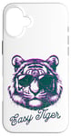 Coque pour iPhone 16 Plus Easy Tiger Effet pailleté rétro années 50 et 60