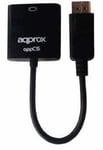 Approx appc15-Adaptateur pour câble DisplayPort, VGA, Mâle/femelle, noir, ABS, 2,76Gbit/s