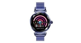 Montre connectée pour femmes bracelet sport ios android bluetooth bleu