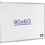 Viking Wall Mountable Magnetic Whiteboard Enamel Superior 90 x 60 cm