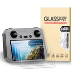 Ainiv 3 Pièce Verre Trempé Protecteur D'écran pour DJI Mini 3 Pro (DJI RC), Film en Verre Trempé 9H Anti-rayures/HD Transparent Compatible avec Accessoires de Télécommande DJI Mini 3 Pro RC