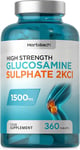 Glucosamine Sulphate 2KCL Supplement 1500mg 360 Tablets High Strength