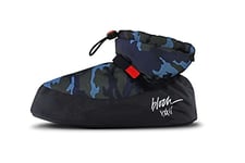 Bloch Femme Bottes chauffantes à la Cheville Bottine, Motif Camouflage Bleu, Small