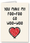 Rude Funny Valentines / Anniversary Card - Husband Boyfriend Funny Joke Cheeky