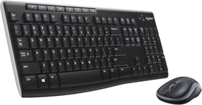 Logitech MK270 Wireless Keyboard and Mouse Combo for Windows, 2.4 GHz Wireless,