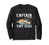 Captain Of The Tiny Seas Ships Bottles Model Ship Builder Long Sleeve T-Shirt